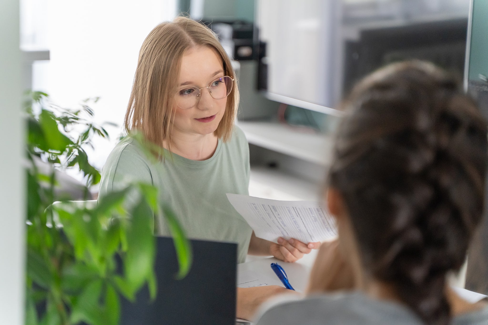 Spotkanie z klientką na omówieniu potrzeb